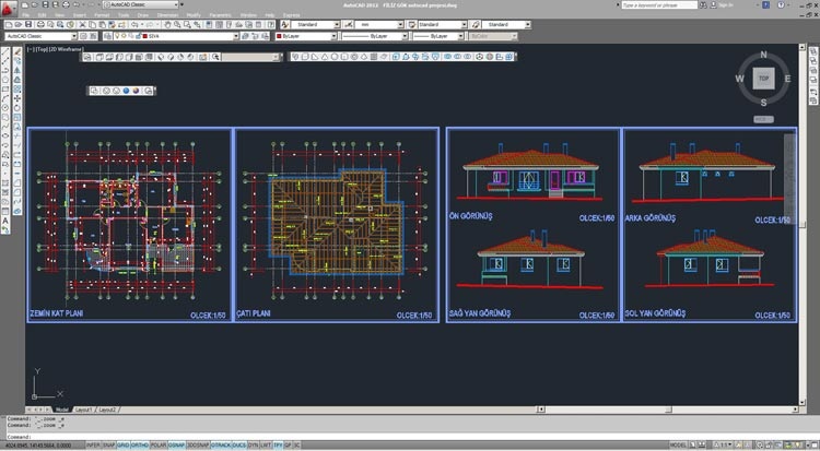 Filiz GÖK Autocad 2D Proje Çizimi